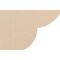 Ekena Millwork 2in. W x 8in. H x 12in. L Crestline Woodgrain TimberThane Rafter Tail, Primed Tan RFTUR02X08X12CRERCPR - alternate 3
